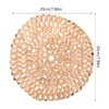 GANAZONO Beach Coaster Seashell Coasters Hot Pot Holder Round Seashell