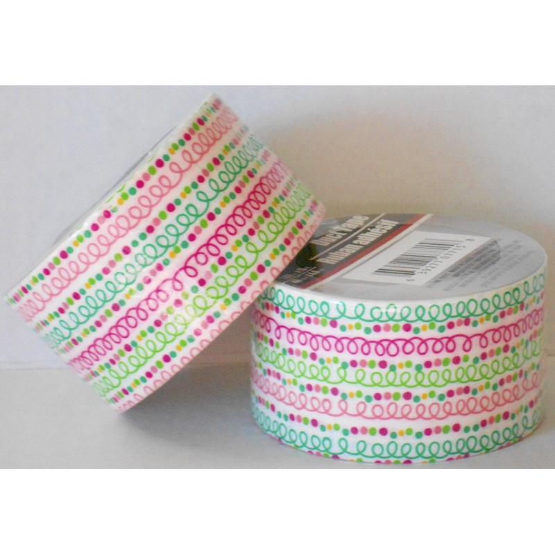 Tool Bench Hardware 2 Rolls Red, Green, and Orange Squiggles