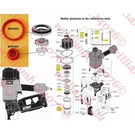 After Market for Senco Senco SCN65 SCN60 Framing Nailer O-ring PLUS Seals BF0203 and BF0204 Parts Kit