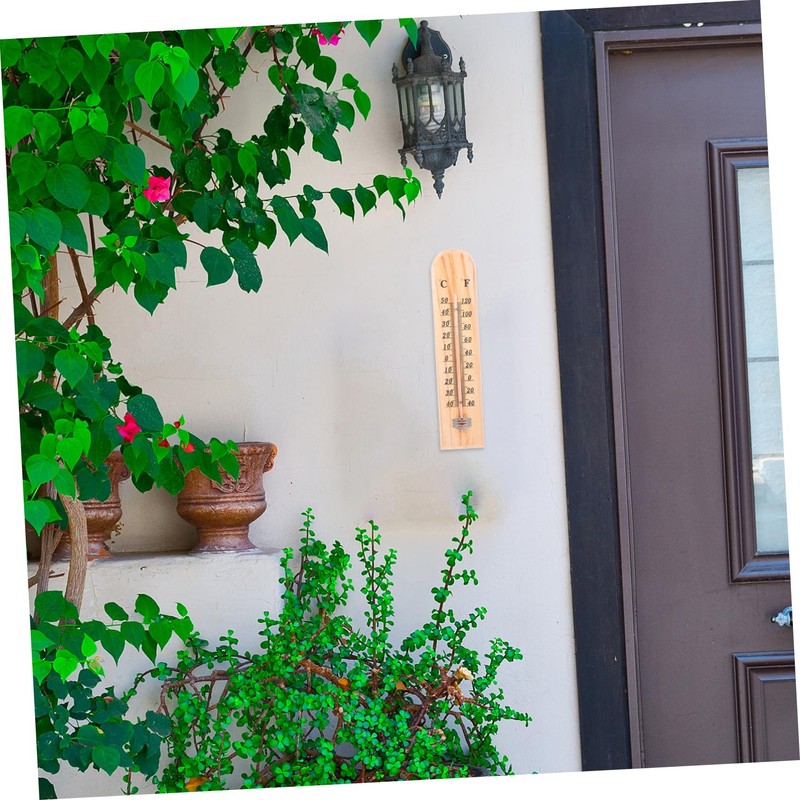 Kisangel 2pcs Thermometer Outdoor Temperature Gauge Outside Temperature Gauge Outdoor