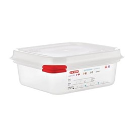 Araven 03350 PP Food Container GN with Lid, 1.1 L, 65 mm (Pack of 4)