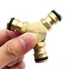 Laroal Y Splitter Hose Splitter 3 Way Brass Hose Quick