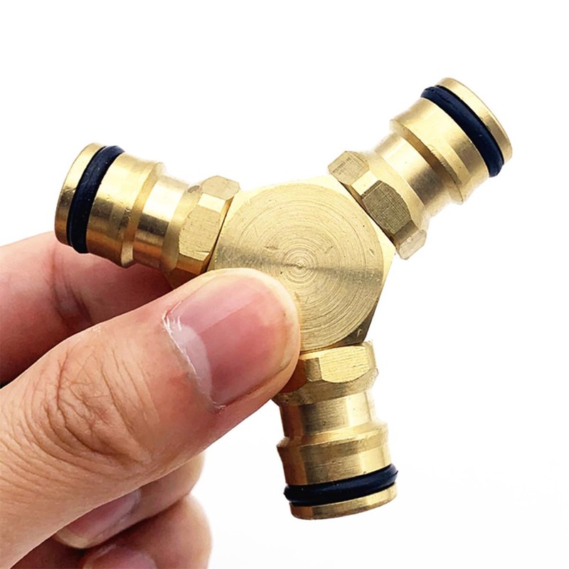 Laroal Y Splitter Hose Splitter 3 Way Brass Hose Quick