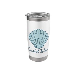 Sanibel Island Florida Seashell Beach Combing Shells Coastal Stainless Steel Insulated Tumbler