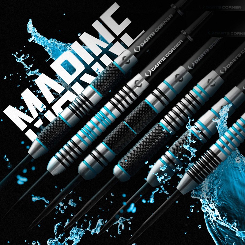 DESIGNA DARTS Corner Marine Steel Tip Dart Set | 80%