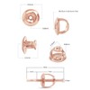10k Solid Rose Gold Replacement Pair Earring Screw Back Backings