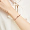 LEGENTLISUR Dainty Rose Gold Bangle Bracelets for Women Fashion Paper