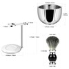 GRUTTI Premium Shaving Brush Set，Luxury Razor and Brush Stand Soap