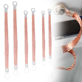 Automotive Earth Strap, For Cars, Muffler Grounds, Engine Ground Strap Wire, Universal Muffler, With Ring Terminals, Car Grounding Strap, Universal Earth Belt, Wrap, Ring Terminal, Ground Cable,