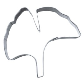 Staedter Stainless Steel Ginkgoblatt Cookie Cutter, Silver, 6.5 cm