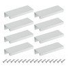 sourcing map Cabinet Finger Edge Pull, 8pcs 80mm / 3.15"