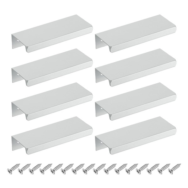 sourcing map Cabinet Finger Edge Pull, 8pcs 80mm / 3.15"