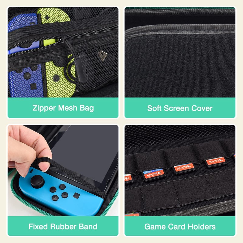 DLseego Animal Crossing Switch/Switch OLED Carrying Case Protective Hard Shell