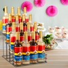 kimilus 16 Bottle Capacity Coffee Syrup Organizer 4 Tier Coffee