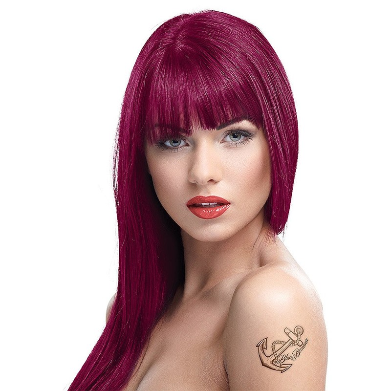 Crazy Color Semi-Permanent Hair Colour 100 ml (Cyclamen Red)