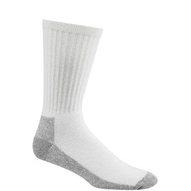 Wigwam At Work Crew 3-Pack S1221 Sock, White/Sweatshirt Grey Lt - MD