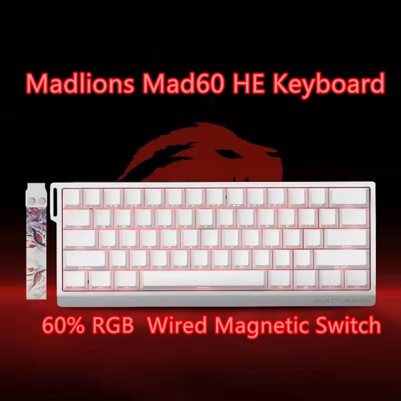 MADLIONS MAD60 HE Rapid Trigger Magnetic Switch Gaming Keyboard,60% RGB