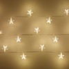 Lights4fun Indoor Star String Fairy Lights with 30 Warm White