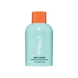Bubble Skincare Soft Launch Cream Cleanser - Hydrating Facial Cleanser for Dry Skin - Foaming Face Wash Enriched with Avocado Oil to Soothe + Nourish Without Stripping Essential Moisture (50ml)