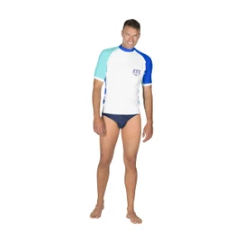 Mares Rashguard Shield Man Rash Guard Set, White, M