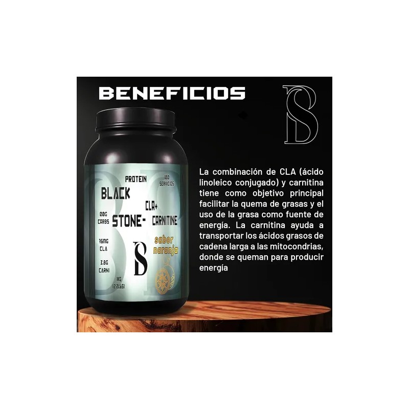 Cla Carnitina Black Stone 1kg 100 Servicios Varios Sabores