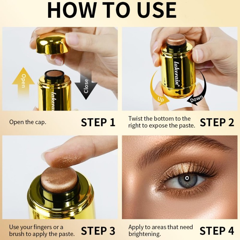 Face Glow Highlighter Stick - Dewy Cream Highlighter Stick (02,