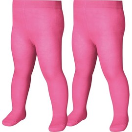Playshoes Unisex Children's Tights, pink double pack