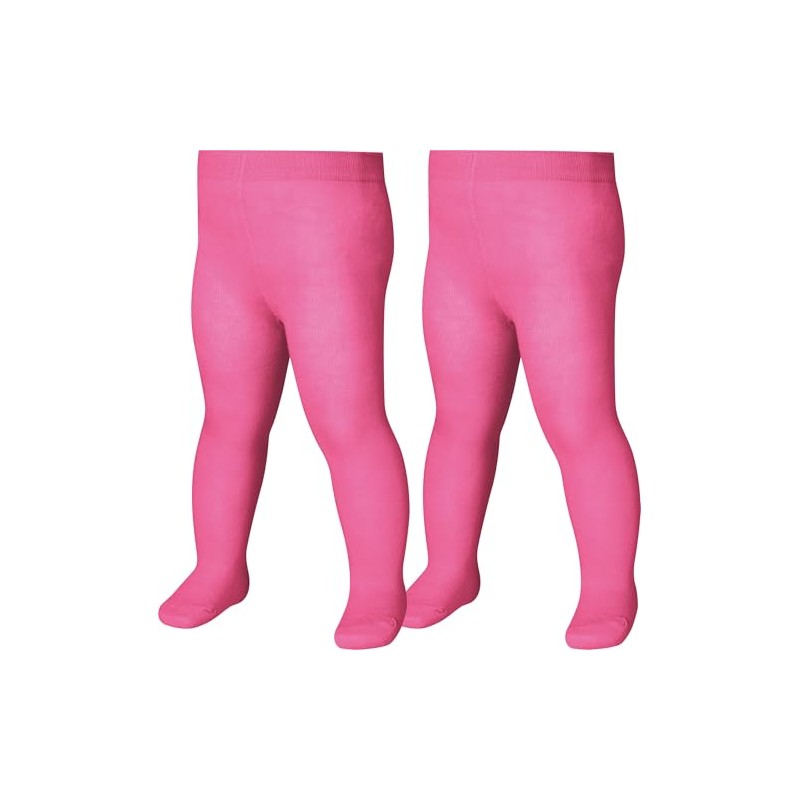 Playshoes Unisex Children's Tights, pink double pack