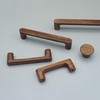 MFYS 6 Piece 5" Walnut Wood Drawer Pulls Handes Rustic