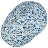 Stetson Texas Allover Fish Flat Cap - Blue Hat -