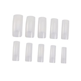 FOMIYES 500pcs Artificial Fingernails Half French Nail Tips for Women Girls for Nail Art Salons Easy Application Safe Material Fits