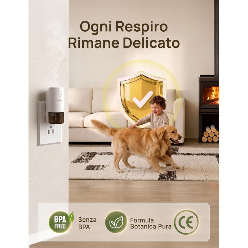 SenseFlow Diffusore di Oli Essenziali Wi-Fi SF101S - Ultrasuoni Senza