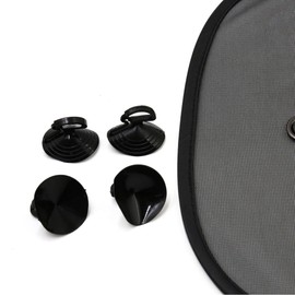 Car Window Shades, 2 Pack Car Side Window Sun Shades, UV Protection Breathable Mesh Baby Window Covers, Universal Fit Most (99%) of Cars, Privacy Protect for Kids,Family,Pets,Black (25.6"x15")