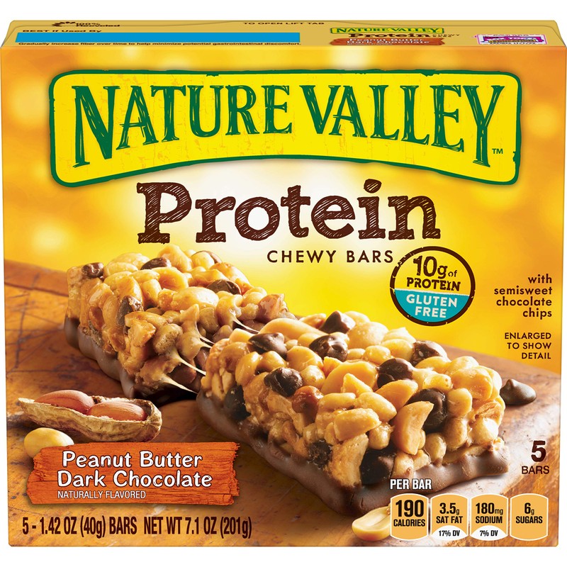 Nature Valley, Protein Bar, Peanut Butter Dark Chocolate, 5 count,