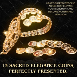 Nuestra Fe Arras de boda catolica with our virgen de Guadalupe in a gift box 13 coins set - arras de matrimonio - wedding arras - Arras for wedding coins catholic - monedas boda vintage