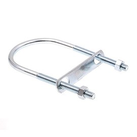 Prime-Line 9072102 U-Bolts, Round Bend Long Tangent, 5/16 In.-18 X 2-1/2 In. X 5-3/16 In. - for 2 In. Pipe, Zinc Plated Steel (10 Pack)