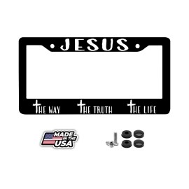 BLVD JESUS The Truth - The Way - The Life Christian  License Plate Frame Cover