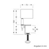 ledscom.de Waika Clamp Light Switch Matt White with LED GU10