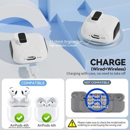 JIEYOUTA Funda Resistente para AirPods 4 con Bloqueo Magnético de Seguridad y Soporte para Teléfono Móvil, Protege contra Caídas, Arañazos y Polvo, Incluye Kit de Limpieza y Cordón de SOGA (Negro)