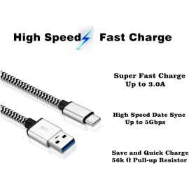 Unbranded 2 Pack - Universal Cell Phone USB Type-C Charging 3FT Cable Android Smart Phones