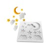 Star Moon Clouds Shaped Silicone Fondant Molds DIY Candy Chocolate