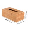 Sosoport 1PC Wooden Tissue Box Lightweight Napkin Storage Container with