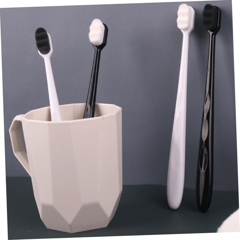 FOMIYES Bristle Toothbrushes Ergonomic Handle for Complete Oral Care -nano