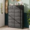WLIVE Storage Organizer Unit with 13 Fabric Bins, Storage Drawers