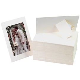 JMUQ 100 Pack Paper Picture Frames 4x6, White Picture Frames Cardboard Pictures Frame with Easel, Bulk Paper Pictures Frame for Wedding, Graduation, DIY Classroom Crafts