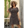 Nemidor Womens Casual Plus Size Summer Boho Chiffon Print Midi
