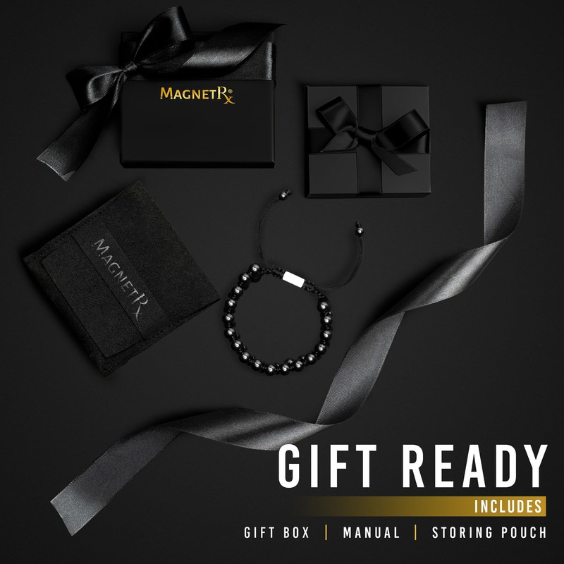 MagnetRX® Magnetic Hematite Bracelet – MAX Strength Magnetic Stones –