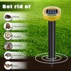 Snake Repellent for Yard 10 Pack, Ultrasonic Mole Repellent,Solar Powered