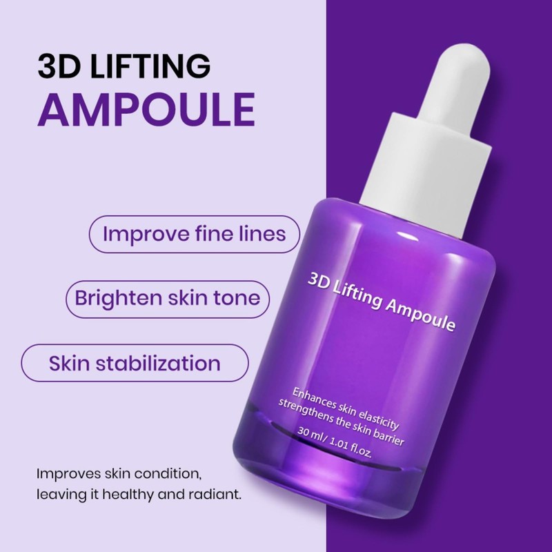 3D Lifting Ampoule Anti-Aging Face Serum, 30ml