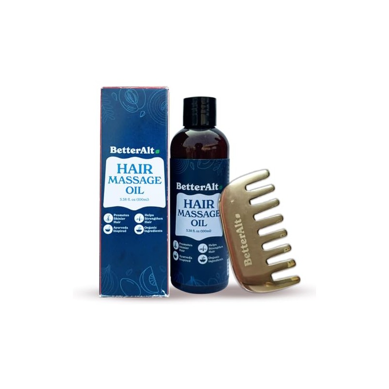 Better Alt HAIR MASSAGE OIL 100 ML + KANSA COMB
